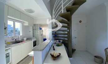 Imagem: Cobertura, pé na areia com vista para o