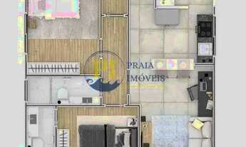 Imagem 3: Casa com 2 dorms, Guilhermina, Praia Grande - R$ 380 mil, Cod: 1789