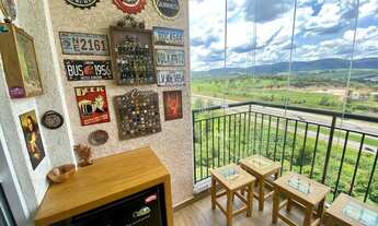 Imagem 3: Apartamento mobiliado para venda possui 67 m2 com 2 quartos- 1 suíte- 1 vaga- Lazer comple