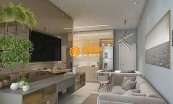 Imagem: Flat 54m² com 2 Quartos e 1 Suíte, em