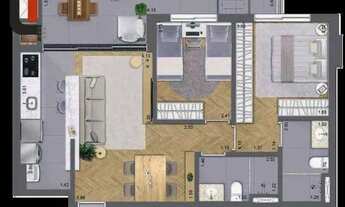 Imagem 2: Croma - Apto 68m² 2 quartos, sacada gourmet e 1 vaga no Bigorrilho