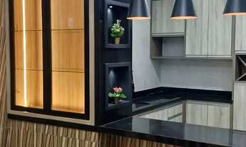 Imagem 5: Casa Condominio Residencial Mônaco, Três quarto, suíte com closet, churrasqueira, Móveis P