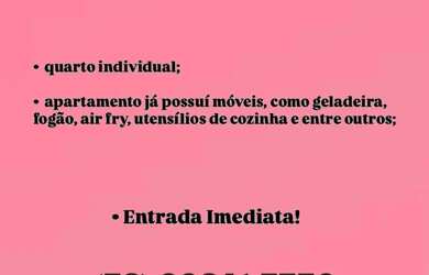 Imagem: Vaga feminina - Apartamento no Centro de