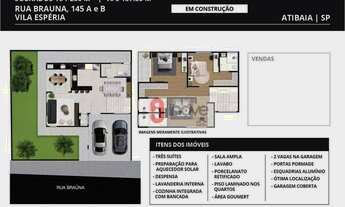 Imagem 3: Casa com 3 dormitórios à venda, 145 m² por R$ 745.000,00 - Vila Esperia - Atibaia/SP