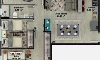 Imagem 2: APARTAMENTO no COSTA E SILVA com 3 quartos para VENDA, 89 m²