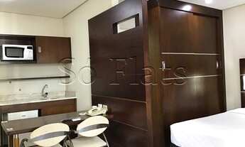 Imagem 3: Flat Transamerica Nações Unidas com 28m² contendo 1 dormitório 1 vaga de garagem para loca