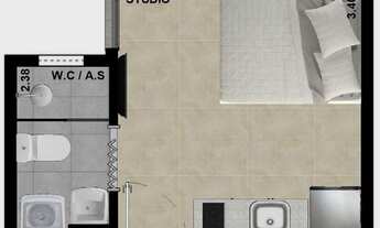 Imagem 7: Kitnet para locação, 17 m² ao lado do metrô Carrão!