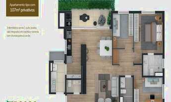 Imagem 4: Apartamento 1902, com duas vagas e deposito privativo