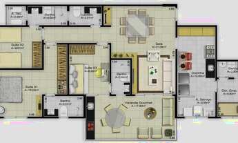 Imagem 3: Ed. São Luis, 03 suítes, 125m² - Cremação