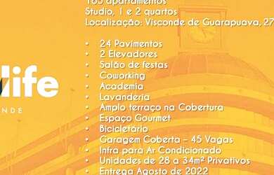 Imagem 2: Apartamento com 2 dormitórios à venda, 33 m² por R$ 340.332 - Centro - Curitiba/PR