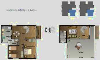 Imagem 2: Cobertura 2 quartos em São Pedro - Juiz de Fora - MG COM ELEVADOR!!!