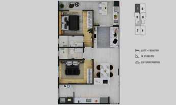 Imagem 5: Apartamento com 2 dorms, Boqueirão, Praia Grande - R$ 464 mil, Cod: 716231