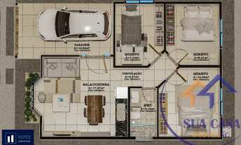 Imagem 6: Casa para venda tem 69 metros quadrados com 3 quartos em Bela Vista - Palhoça - SC