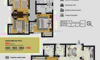 Imagem 3: Ref.: APA22335 - Apto Novo 2/4, suite, elevador, varanda gourmet, 2 vagas, Bairro Santa Ca