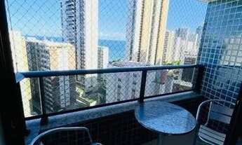 Imagem 4: EC- apartamento 56m², 02 quartos, mobiliado, porcelanato, andar alto, camareira 50m do mar