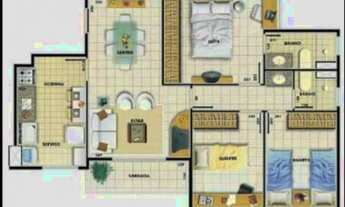 Imagem 6: Apartamento Mirante das Águas c/ 3qts, sendo 1suíte, 2brs, 1vg, amrs