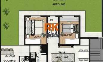 Imagem 3: Área privativa à venda, 2 quartos, 1 vaga, Santa Branca - Belo Horizonte/MG