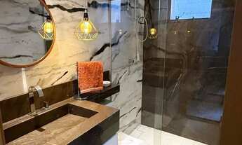 Imagem 7: Casa Moderna com 3 quartos, Planejados, Porcelanato, Área Gourmet, Garagem, Energia Solar