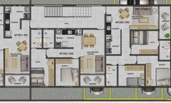 Imagem 4: Apartamento com 2 dormitórios à venda, 54 m² por R$ 242.000,00 - Bessa - João Pessoa/PB