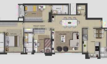 Imagem 2: Apartamento com 3 quartos no Vereda Areião - Bairro Setor Pedro Ludovico em Goiânia