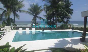 Imagem 1: Casa 6 dorms pé na areia com vista para As Ilhas, 500m² de A.C., venda ou aluguel na praia