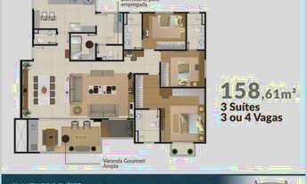 Imagem 3: Altavista Urbanova: Lazer e Sofisticação em um único endereço! 156m2 com 3 suítes!