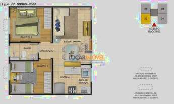 Imagem 6: Apartamento com planejados no TÉRREO para locação em condomínio fechado