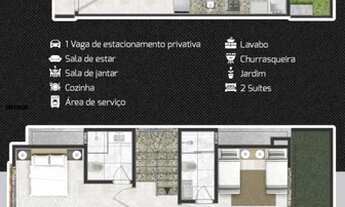 Imagem 4: Casa para Venda em Florianópolis, Cachoeira do Bom Jesus, 2 dormitórios, 2 suítes, 3 banhe