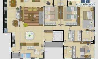 Imagem 5: Apartamento com 3 dormitórios à venda, 188 m² por R$ 1.800.000,00 - Guararapes - Fortaleza