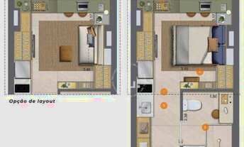 Imagem 3: Studio à venda, 22 m² por R$ 213.400 - Campo Belo - São Paulo/SP