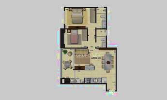 Imagem 2: Apartamento com 1 dormitório à venda por R$ 612.495,46 - Gaivotas - Matinhos/PR