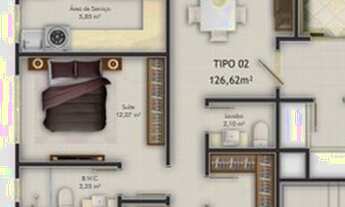 Imagem 4: Apartamento com 3 quartos no Atlantis Residence - Bairro Meia Praia em Itapema