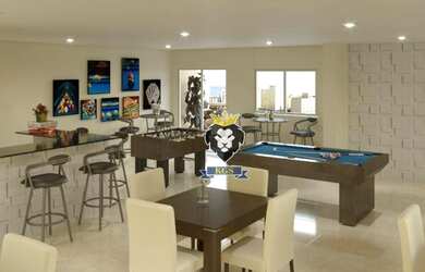 Imagem 2: Apartamento com dois dormitórios, sendo uma suíte, e uma vaga, com churrasqueira na var