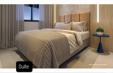 Imagem 4: Apartamento na planta com elevador com 55 M2 com 2 suítes e área de lazer completa