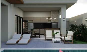 Imagem 2: Linda casa de condomínio térrea venda com 287 m² com 3 suítes / 1 master - Florais Itália