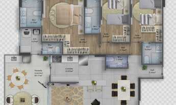 Imagem 7: Apartamento com 3 dormitórios à venda, 131 m² por R$ 998.000,00 - Canto do Forte - Praia G