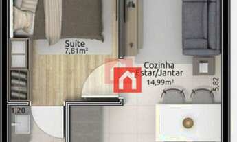 Imagem 2: Apartamento com 1 dormitório à venda, 28 m² por R$ 493.890 - Piratini - Gramado/RS