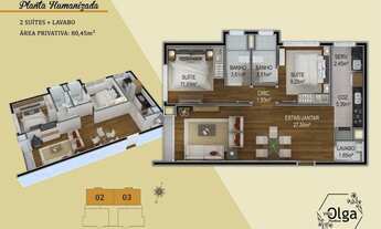 Imagem 3: Apartamento com 2 dormitórios à venda, 80 m² por R$ 1.206.116,13 - Bavária - Gramado/RS