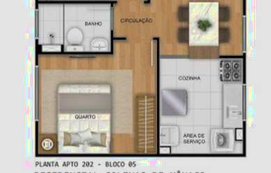 Imagem 3: Apartamento à venda 2 Quartos, 1 Vaga, 41M², Jardim Esmeraldina, Campinas - SP