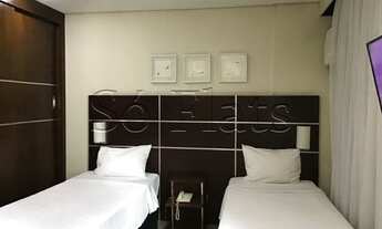 Imagem 5: Flat Transamerica Nações Unidas com 28m² contendo 1 dormitório 1 vaga de garagem para loca