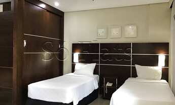 Imagem 2: Flat Transamerica Nações Unidas com 28m² contendo 1 dormitório 1 vaga de garagem para loca