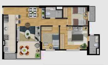 Imagem 7: Lançamento, Ancoratto Jaguaribe, 2 e 3 quartos entre 66 e 80m² em Jaguaribe