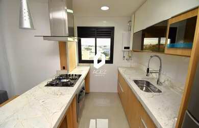 Imagem 3: Apartamento novo no Portão mobiliado, 2 quartos sendo 1 suíte, Sacada com churrasqueira