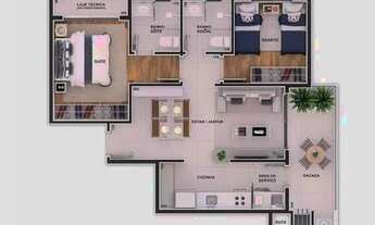 Imagem 4: COBERTURA com 3 dormitórios à venda por R$ 1.380.000,00 no bairro Rebouças - CURITIBA / PR