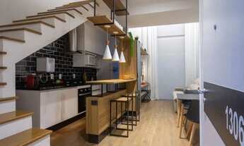 Imagem 2: Loft duplex para venda possui 70 metros quadrados com 1 quarto em Gonzaga - Santos - SP