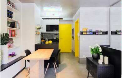 Imagem 3: Studio aberto com dormitório para alugar, 33 m² por R$ 2.797/mês - Panamby - São Paulo/SP