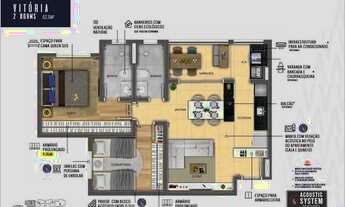 Imagem: Apartamento com 2 dormitórios à venda