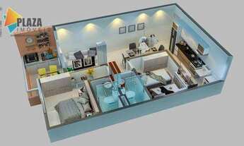 Imagem 6: Apartamento com 2 dormitórios à venda, 60 m² por R$ 351.300 - Boqueirão - Praia Grande/SP