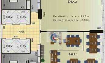 Imagem 4: Conjunto comercial com 1.225m² em vão livre com 32 vagas de garagem!