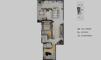 Imagem 4: Apartamento com 2 dorms, Boqueirão, Praia Grande - R$ 464 mil, Cod: 716231